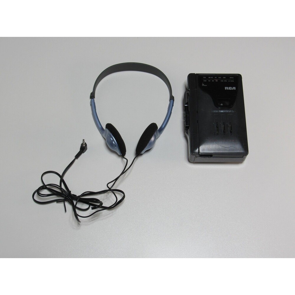 RCA RP-1351A Personal Cassette Player Walkman AM/FM Radio w/ Graphic‎ EQ &